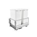 Rev-A-Shelf Rev-A-Shelf Aluminum Pull Out TrashWaste Container for Full Height Cabinet with Soft OpenClose 5149-2150DM-211